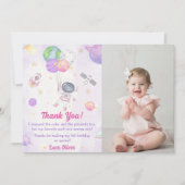 Astronaut Outer Space Verjaardag Dank je kaart (Voorkant)