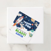 Astronaut Outer Space verjaardagsfeestje Bedankjes Labels (In situ)