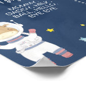 Astronaut Outer Space Wild One Birthday Milestone Poster (Hoek)