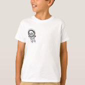 Astronaut Panda Drijvende Ruimte Kinderen T-shirt (Voorkant)