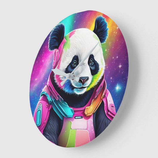Astronaut Panda Grote Klok (Hoek)
