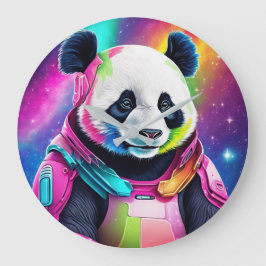 Astronaut Panda Grote Klok