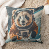 Astronaut Panda in de ruimte surreële dierennurser Kussen (Deken)