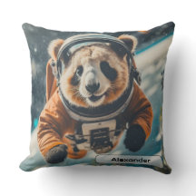 Astronaut Panda in de ruimte surreële dierennurser
