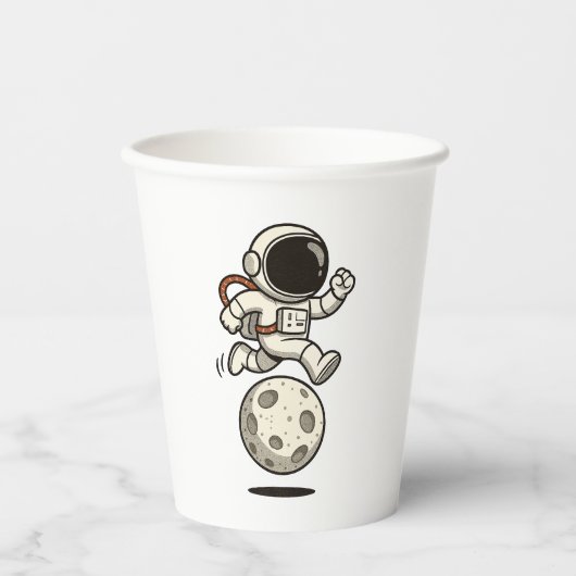 Astronaut Papieren Bekers (Voorkant)