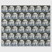 Astronaut Passen getrouwd bij maanlicht Cadeaupapier (Vlak)