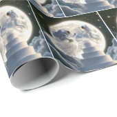 Astronaut Passen getrouwd bij maanlicht Cadeaupapier (Rol Hoek)