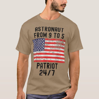 Astronaut Patriot Patriotic op 4 juli Verenigde St T-shirt
