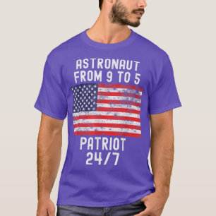 Astronaut Patriot Shirt Patriotic op 4 juli Vereni