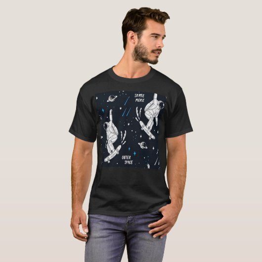 Astronaut Pattern Astronaut Seamless Pattern Schaa T-shirt (Voorkant volledig)