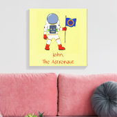 Astronaut Personalized Canvas Afdruk (Insitu (Woonkamer))