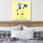 Astronaut Personalized Canvas Afdruk (Insitu (Slaapkamer))