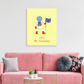 Astronaut Personalized Canvas Afdruk (Insitu (Woonkamer))