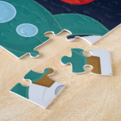 Astronaut Personalized Jigzaag Puzzle Legpuzzel (Zijkant)