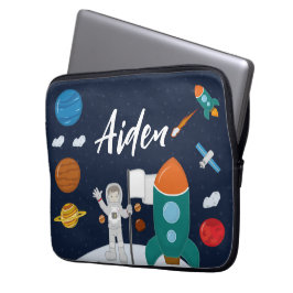 Astronaut Personalized Laptop Hoesje Laptop Sleeve