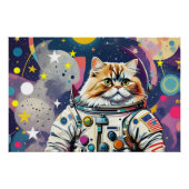 ASTRONAUT PERZISCHE KAT 3 PERFECT POSTER (Voorkant)