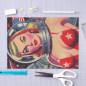  astronaut Pin-up Tissuepapier (Craft)