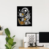 Astronaut Pizza Poster (Thuiskantoor)