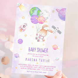 Astronaut Planet Raket Buitenruimte Baby shower Kaart