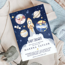Astronaut Planet Raket Buitenruimte Baby shower
