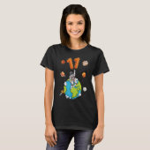 Astronaut Planet Space 11 Elf jaar oude 11e bi T-shirt (Voorkant volledig)