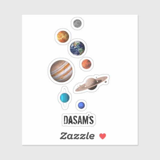 ASTRONAUT_PLANET STICKER (Vel)