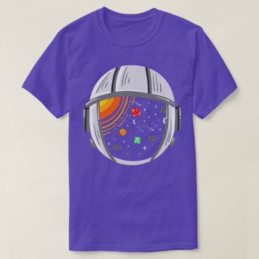 Astronaut Planeten Buitenruimte T-shirt (Design voorkant)
