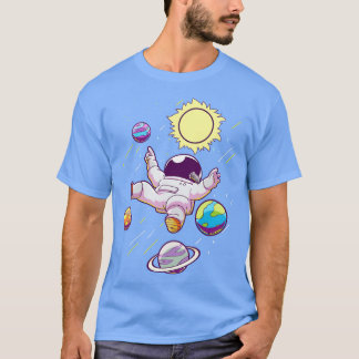 Astronaut Planeten Ruimte Galaxy T-shirt