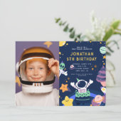 Astronaut Planeten Ruimte-tacular Verjaardag Kaart (Staand voorkant)