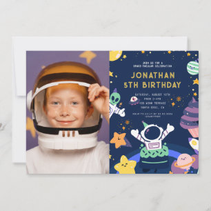 Astronaut Planeten Ruimte-tacular Verjaardag Kaart
