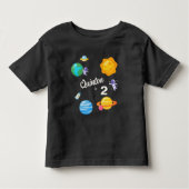 Astronaut Planets 2e verjaardag Kinder Shirts (Voorkant)