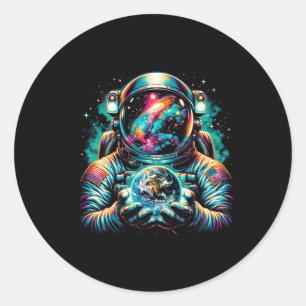 Astronaut Planets Astronaut Science Space Cosmic E Ronde Sticker