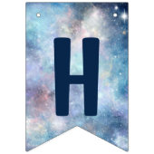 Astronaut & Planets Happy Birthday bundelbanner Vlaggetjes (Tweede vlag)