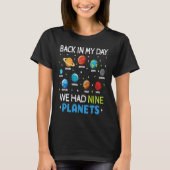 Astronaut Planets Solar System Dwarf Space  Astron T-shirt (Voorkant)