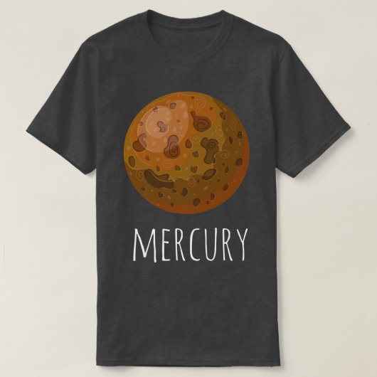 Astronaut Planets Solar System, Space Lovers Mercu T-shirt (Design voorkant)