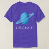 Astronaut Planets Solar System, Space Lovers Uranu T-shirt (Design voorkant)