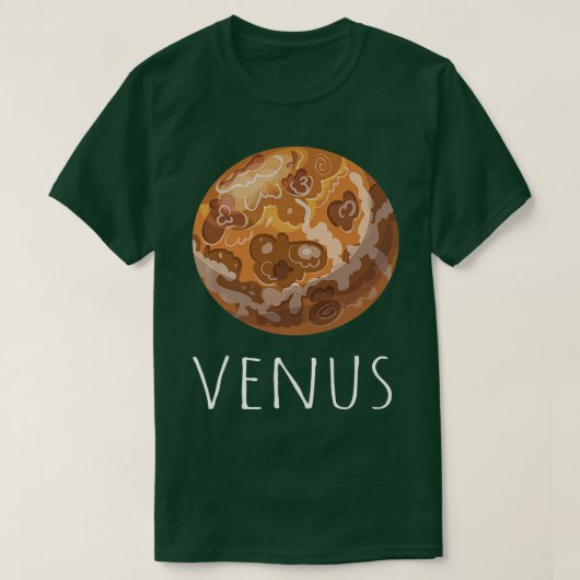 Astronaut Planets Solar System ,Space Lovers Venus T-shirt (Design voorkant)