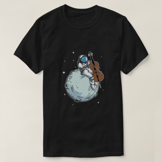 Astronaut Playing Cello Music Cello Lover Gift T-shirt (Design voorkant)