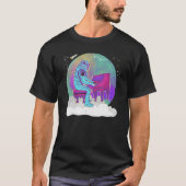 Astronaut Playing Piano On A Cloud In Outer Space  T-shirt (Voorkant)