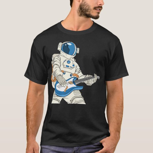 Astronaut Plays Guitar T-shirt (Voorkant)