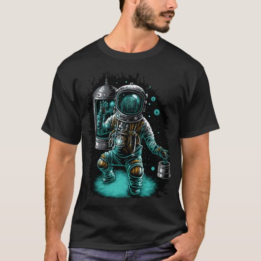 Astronaut Pods T-shirt (Voorkant)