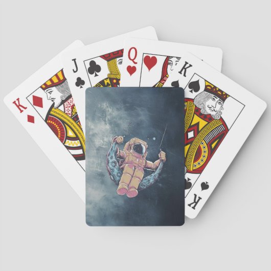 Astronaut Pokerkaarten (Achterkant)