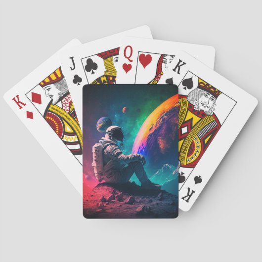 Astronaut Pokerkaarten (Achterkant)