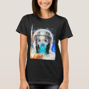 Astronaut Poodle Dog Poodle Hondenliefhebber Poodl T-shirt