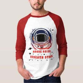 Astronaut Portret Mouwtop Raglan T-shirt
