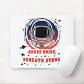 Astronaut Portretontwerp - Muismat (Met muis)