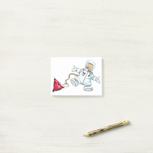 astronaut post-it® notes (Op bureau)