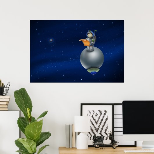 Astronaut Poster (Thuiskantoor)
