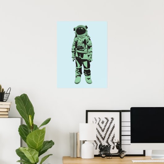  astronaut Poster (Thuiskantoor)