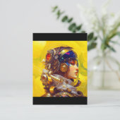 Astronaut Postkarte Briefkaart (Staand voorkant)